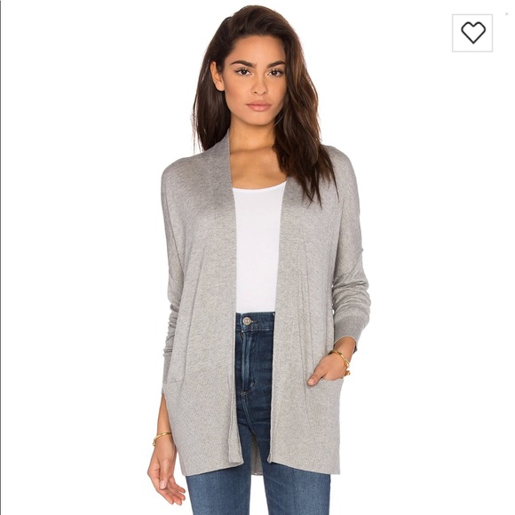 vince cashmere open front cardigan
